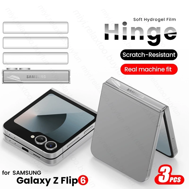 Гидрогелевая пленка для Samsung Z Flip6 Flip 6 ZFlip6 с защитой от царапин на шарнирах