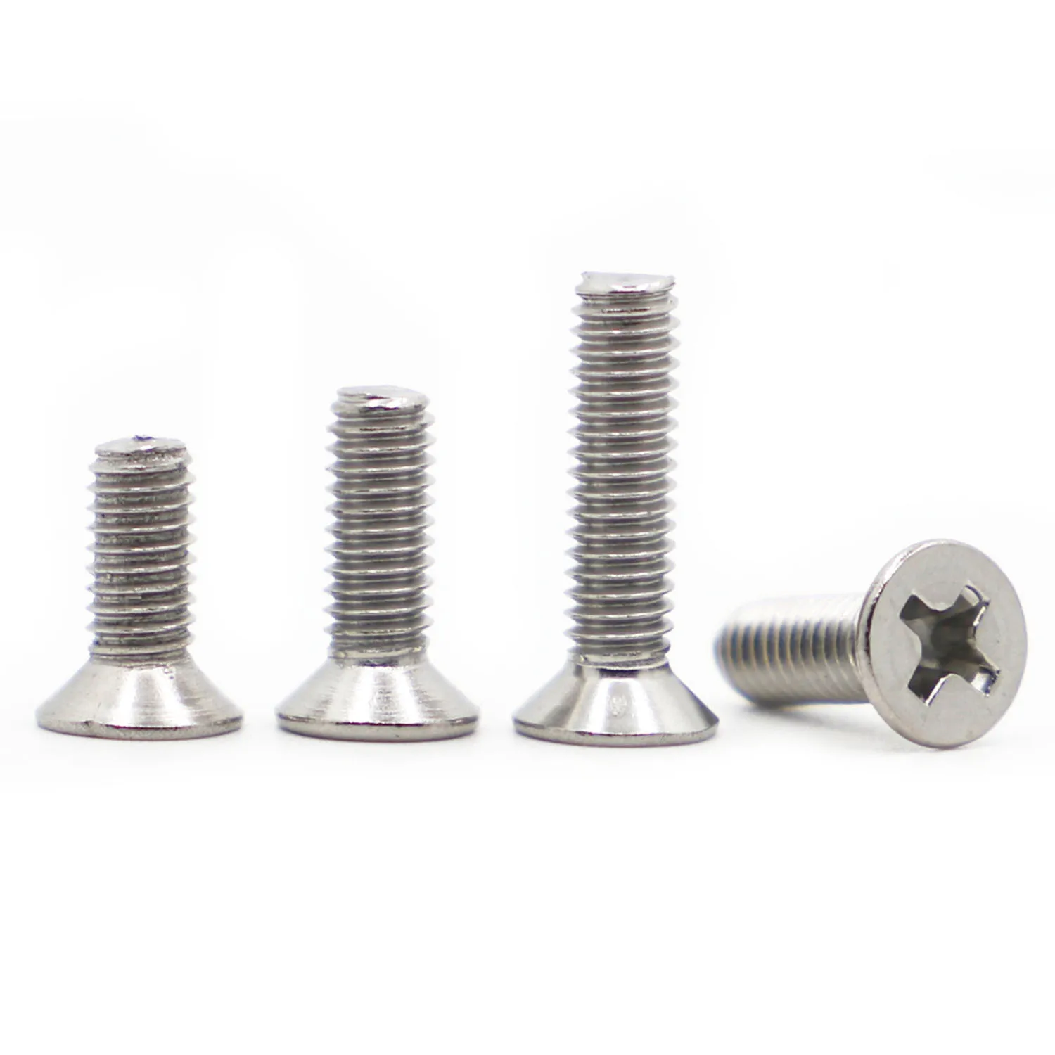 

5-50pcs M1 M1.2 M1.4 M1.6 M2 M2.5 M3 M3.5 M4 M5 M6 M8 304 Stainless steel GB819 Cross Phillips Flat Countersunk Head Screw Bolts