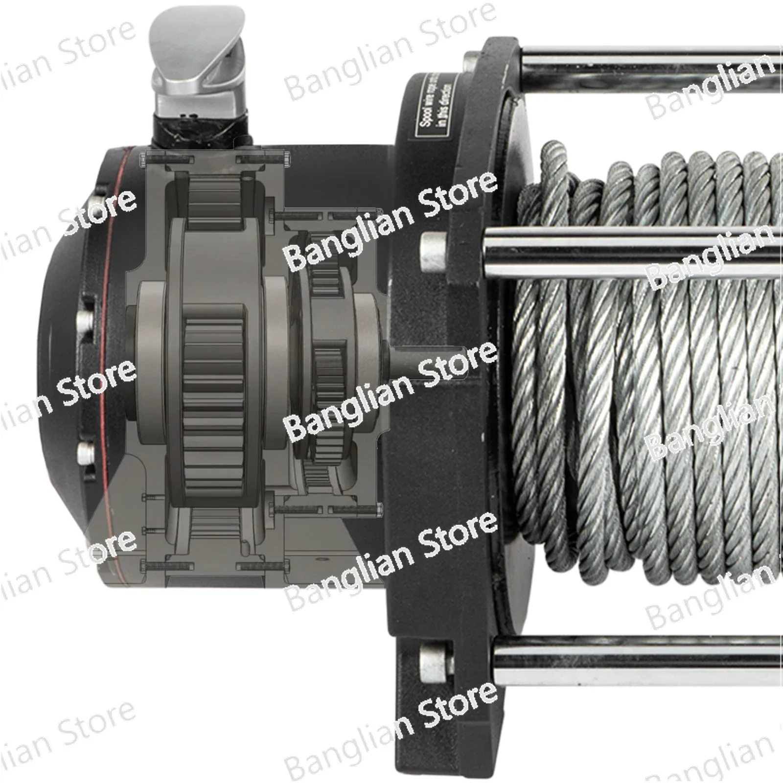 Гидравлическая лебедка от 10000 до 20000 фунтов с сверхмощным стальным тросом длиной