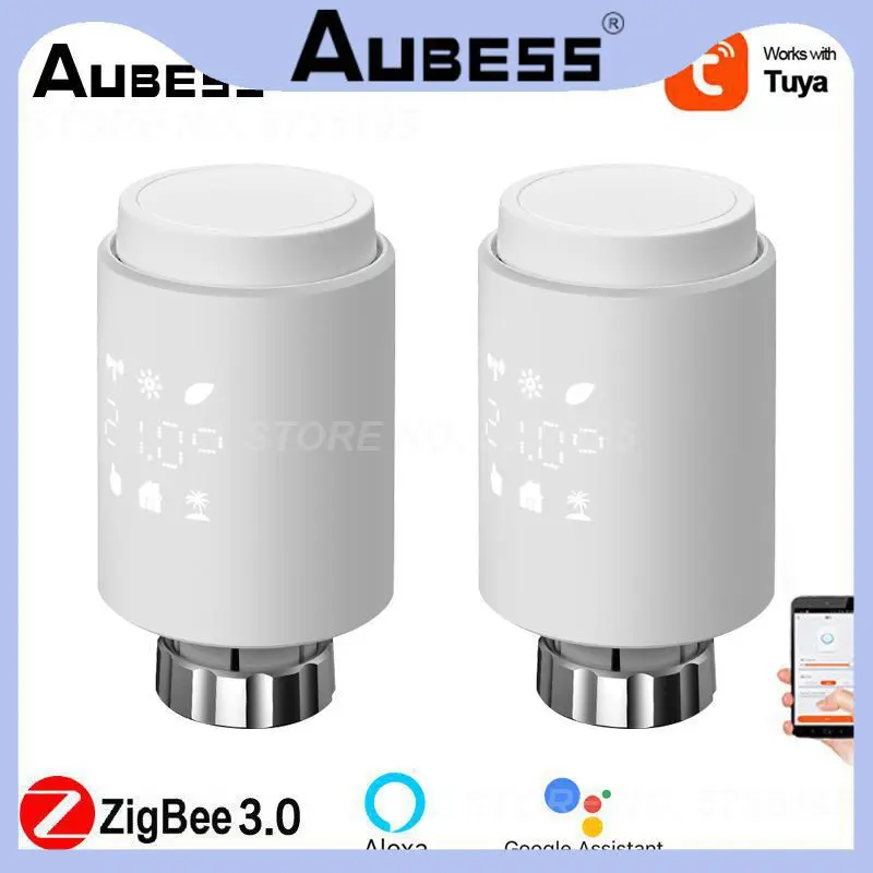 

Термостатический клапан радиатора Zigbee Smart Home, контроллер температуры для умного дома, работает с пультом дистанционного управления