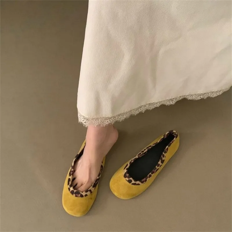 Женские Балетные туфли бабушкины 2024 женская обувь мягкие балетные с закрытым