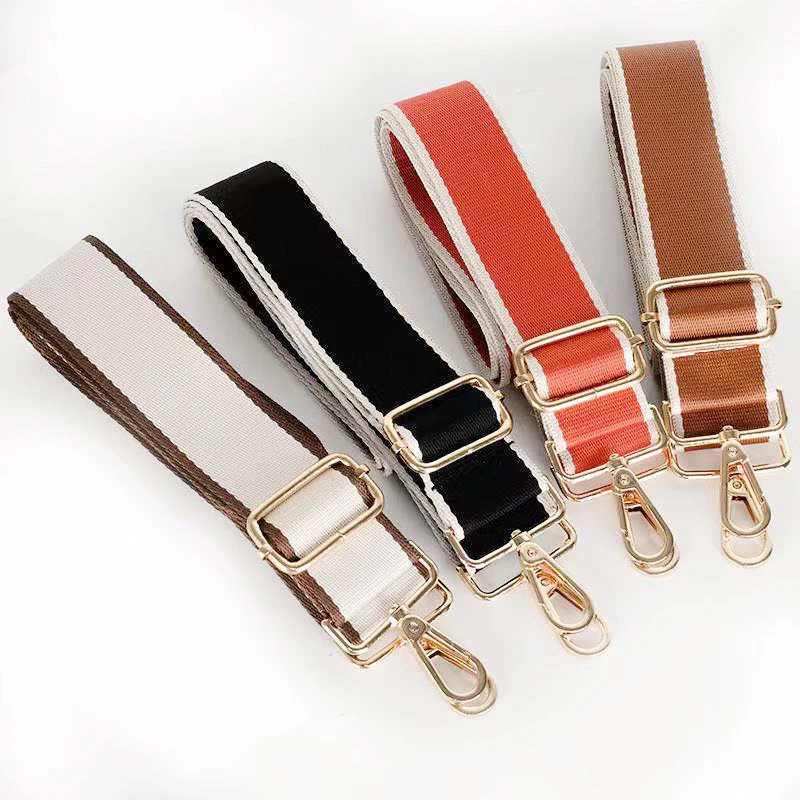 

Fashion Brand Letter Printed Nylon Shoulder Strap High Quality Detachable Hardware Buckle Shoulder Strap Wide Shoulder Strap