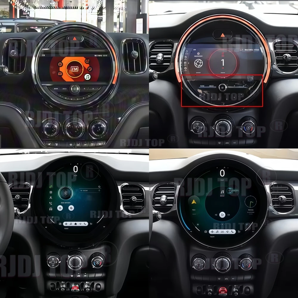 

11,8 дюймов для BMW Mini F60 2017-2023 Автомобильный радиоприемник Android CarPlay Мультимедийный видеоплеер Автомобильный GPS-навигатор Стерео головное устройство WIFI