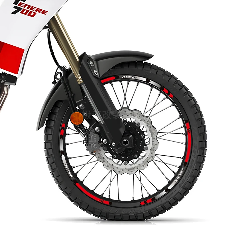 

Motorcycle Wheel Stickers Racing Rim Strips Decals Accessories FOR YAMAHA TENERE 700
