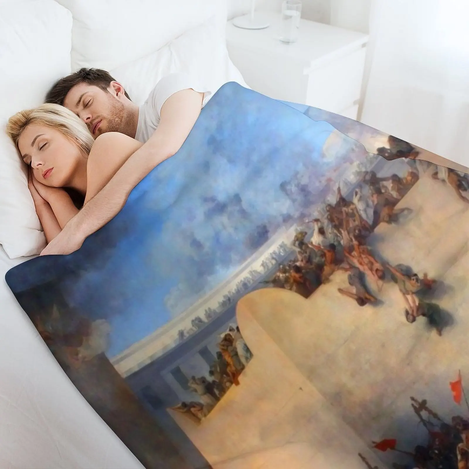 Дыхание храма Иерусалима - Одеяло Francesco Hayez самое мягкое термобелье для