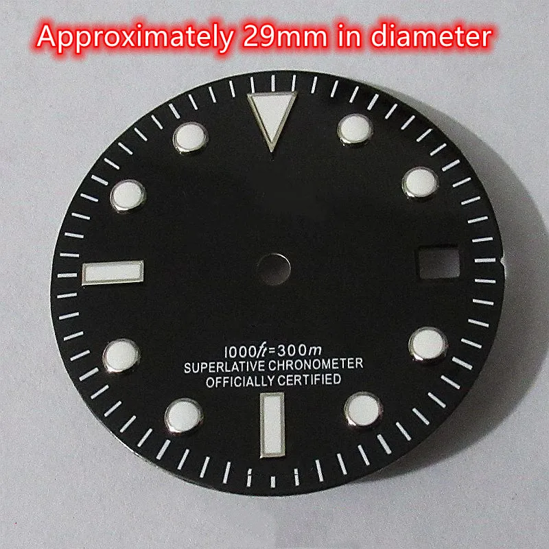 

Аксессуары для часов, циферблат, календарь, дата, просто буквальная поверхность, 29 мм, 25,5 мм, 29,8 мм, 28,5 мм для движения 8200, 2824, 2836, 2846