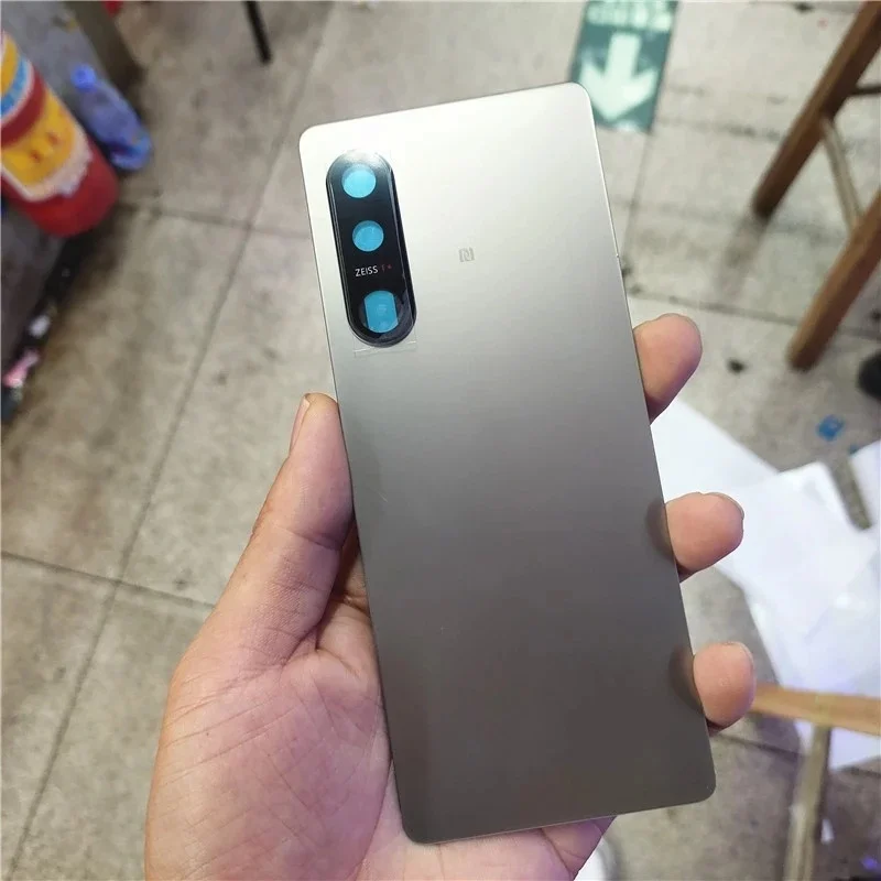 Фото Задняя крышка/дверца аккумуляторного отсека BANERYPAK A+++ для Sony Xperia 5 III с линзой камеры, запчасти корпуса №4