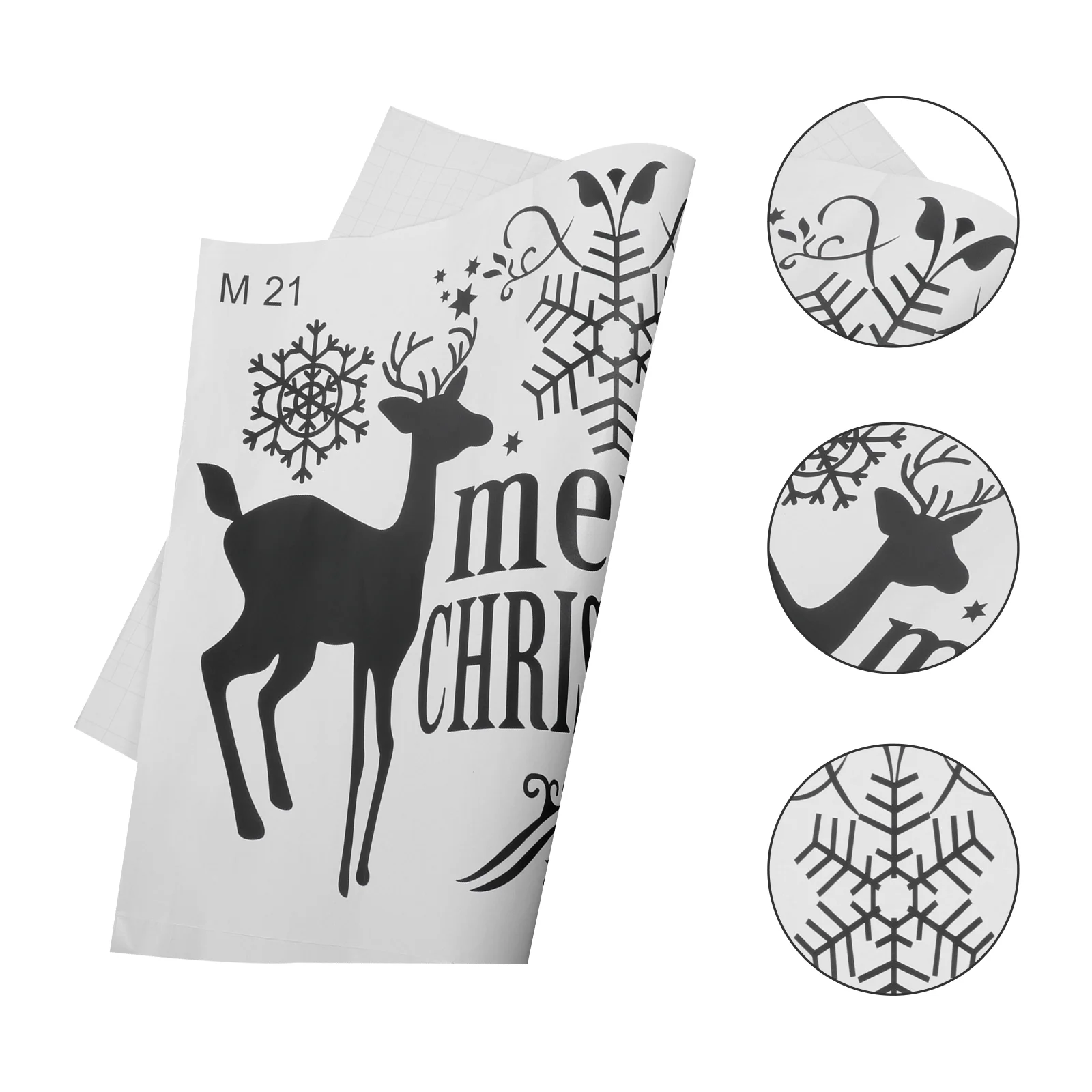 

Wall Christmas Sticker Stickers Decals Decal Window Snowflake Favor Party Pvc Cartoon Clings Festive Showcase Decorations Winter