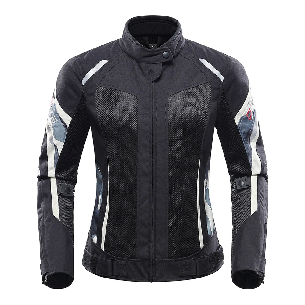 

Женская износостойкая мотоциклетная куртка, дышащая гоночная одежда, Женская байкерская куртка, мотоциклетное Защитное снаряжение с защитой от падения