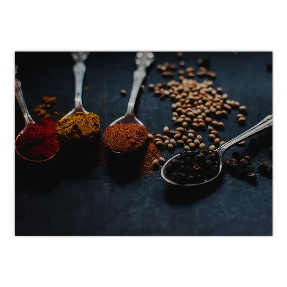 Травы и специи постер печать на холсте картины для кухни ресторана еды постеры
