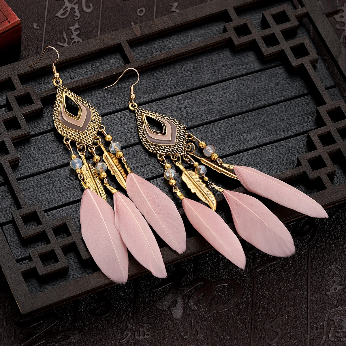 Новинка модные длинные висячие серьги в стиле бохо для женщин Подвесные золотого