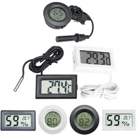 2 in 1 mini lcd digital temperature humidity meter detector thermograph indoor room instrument with two lr44 batteries