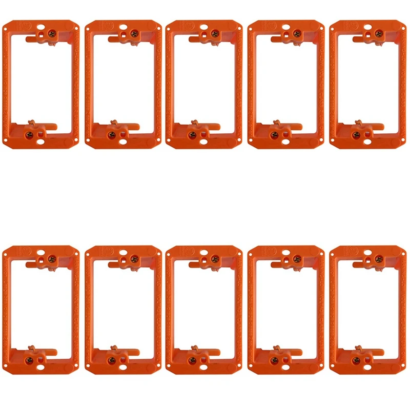 

Low Voltage Mounting Bracket 1 Gang Multipurpose Drywall Mounting Wall Plate Bracket - (Single Gang, 10 Pack)