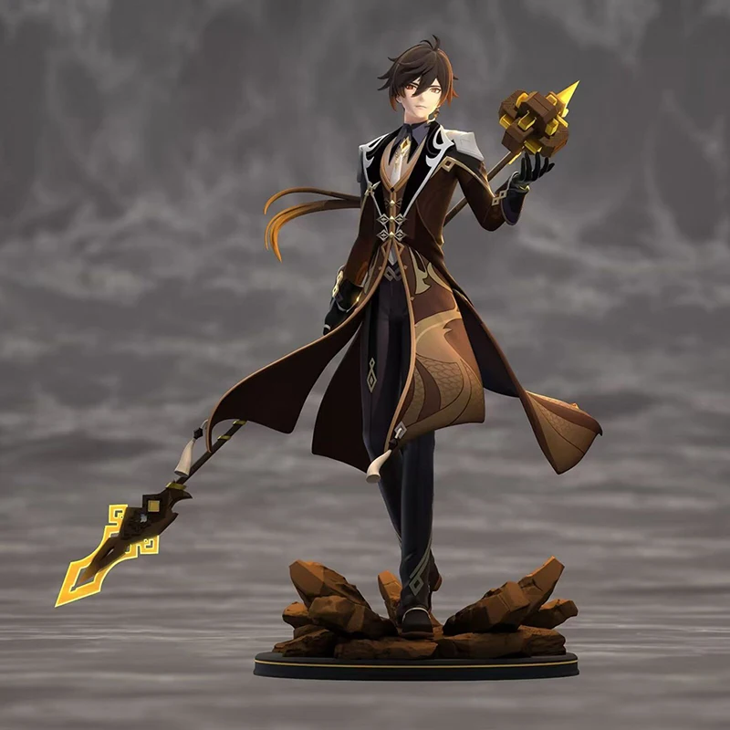 

Фигурка аниме Genshin Impact, 28 см, фигурка Чжун ли, экшн-фигурка из ПВХ, модель игрушки 1/7 GK, коллекционная игра, кукла для детей, подарок