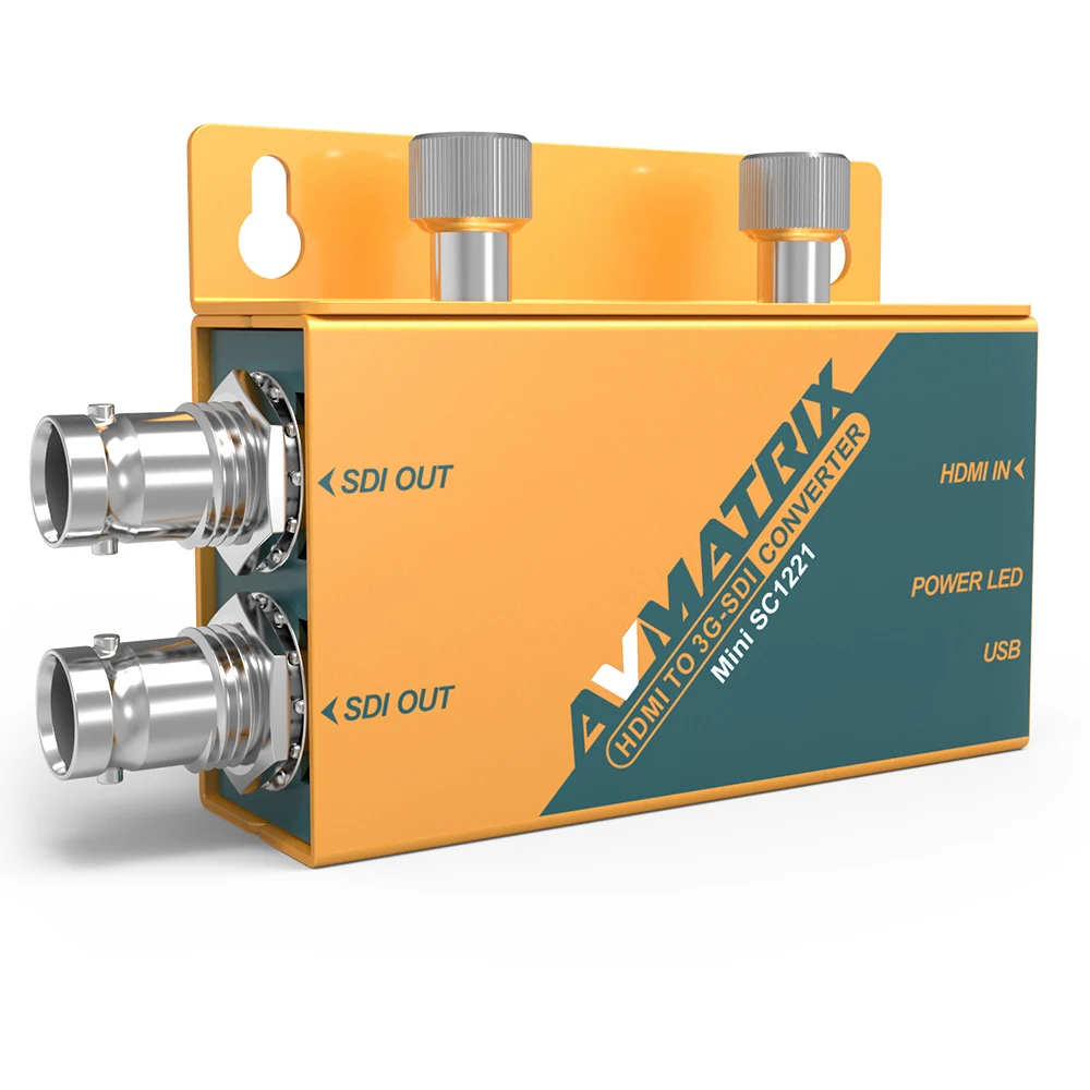 AVMATRIX Mini SC1221 Конвертер HDMI в SDI Карманный преобразователь вещания Входной сигнал