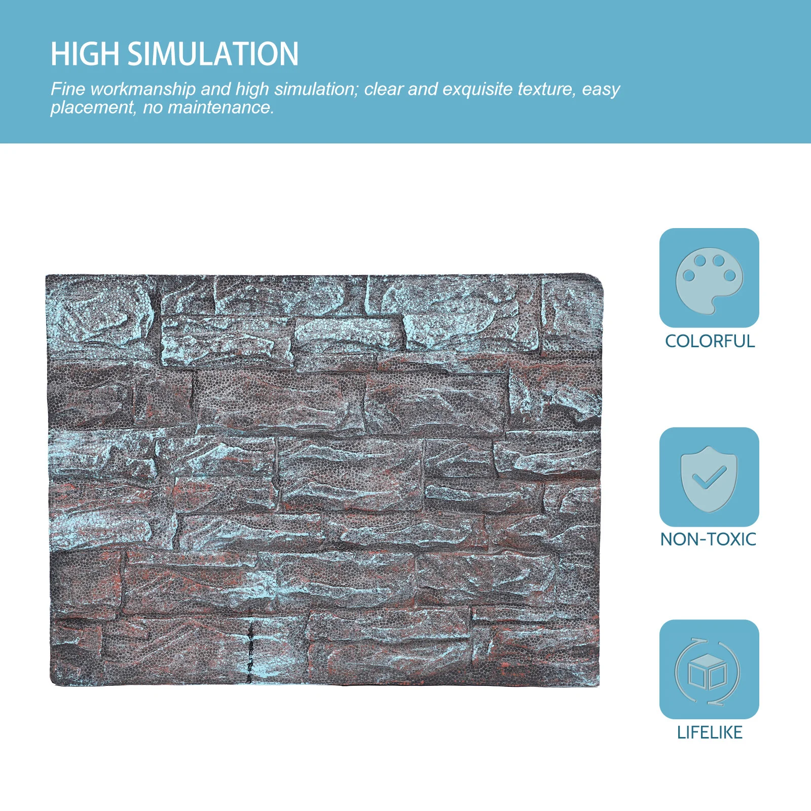 

Three-dimensional Aquarium Background Wall Decor Reptiles Tank Background Decor