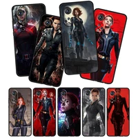 avengers the black widow for honor 60 50 30 20 pro plus 5g funda coque capa magic3 play5 5t soft silicone black phone case cover
