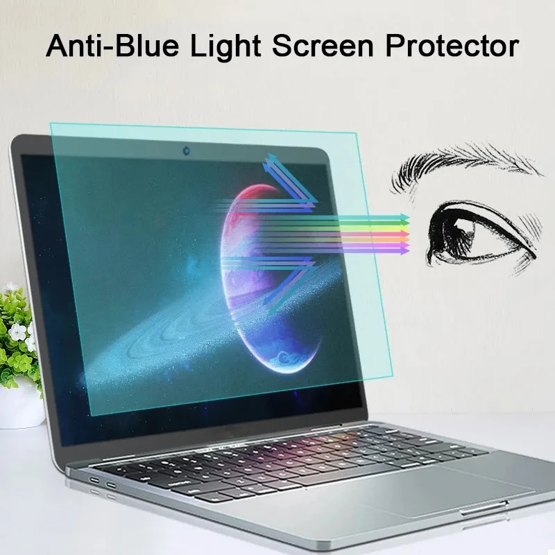 

2PCS Eye Protection Screen Protector for Macbook Air 13 M1 M2 A2681 A2337 A2179 A1932 Anti-blue Light Protective Film Anti-Glare