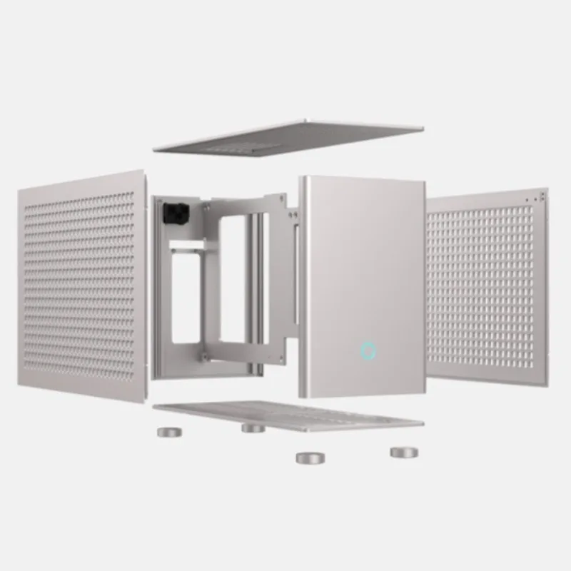 Компактный шедевр – Корпус CC-Alpha 8.5L ITX – Алюминий T6061, твердоанодированный, для блока питания SFX, для видеокарты 48 мм, обработка на ЧПУ (art.: 3920db481b98c) - 3920db481b98c