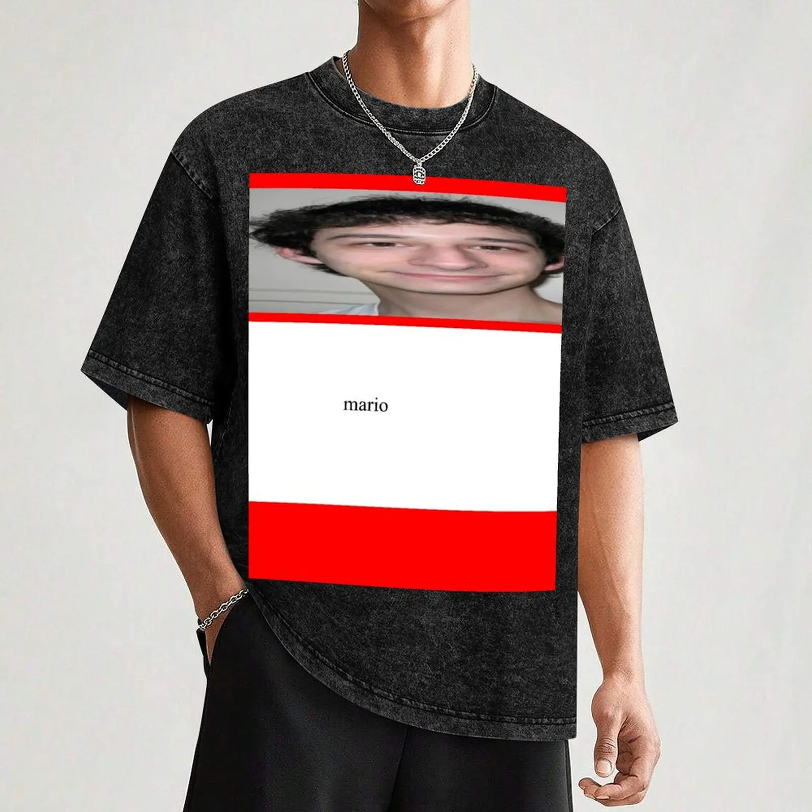 Футболка yandere Dev Mario одежда на день Святого Валентина мужская футболка с синим