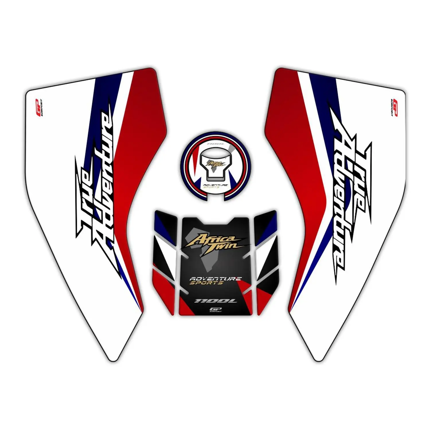

GP композитный для Африки Twin CRF1100 Приключения Спорт 2020-2022 композитная клейкая наклейка бак Pad