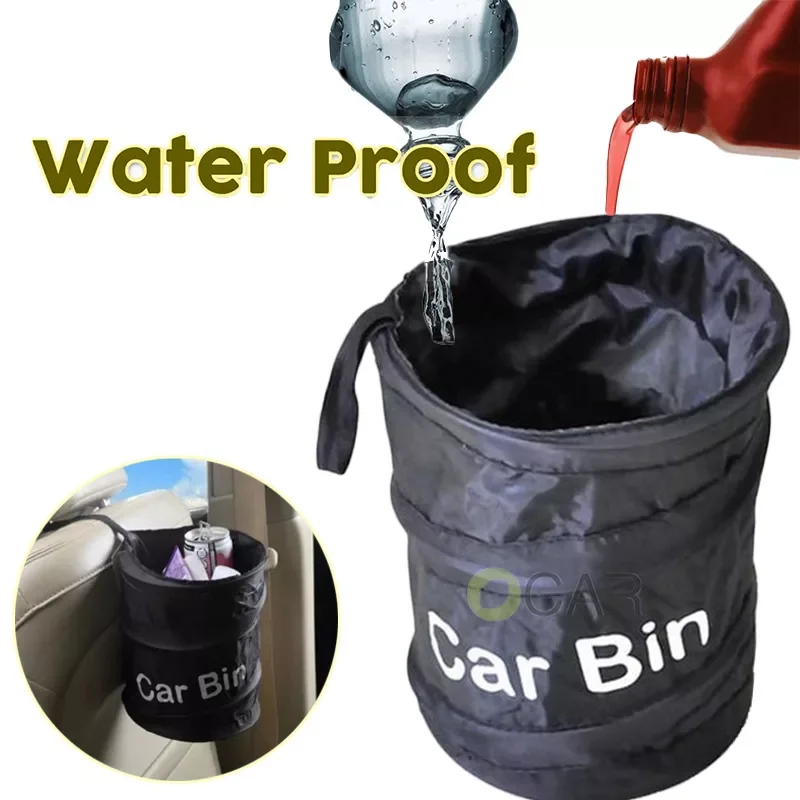 

Car Trash Pack Bag Waterproof Litter Can Car Interior Garbage Storage Organizer Umbrella Container Auto Accessories