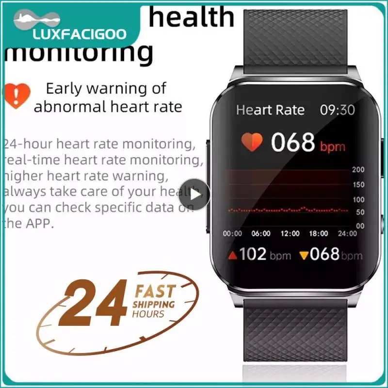 

1/2/3PCS Sport Health Smart Watch 2023 New PTT+ECG Blood Glucose Sugar Pressure Heart Rate Monitoring Smartwatch Men Women