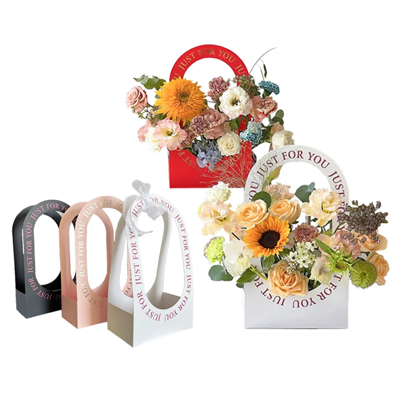 

Hollow Out Jacquard Paper Boxes, Blank for Flower Cake Coffee Tea Gift Packaging, Folding DIY Bags, 4Pcs