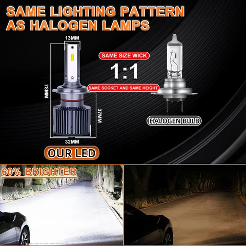 OSRAM H7 H4 H1 H11 H8 9005 9006 Светодиодные фары HB4 HB3 Светодиодные противотуманные фары Автомото Автомобильная лампа со баластом 6000K 25/50W Диоды