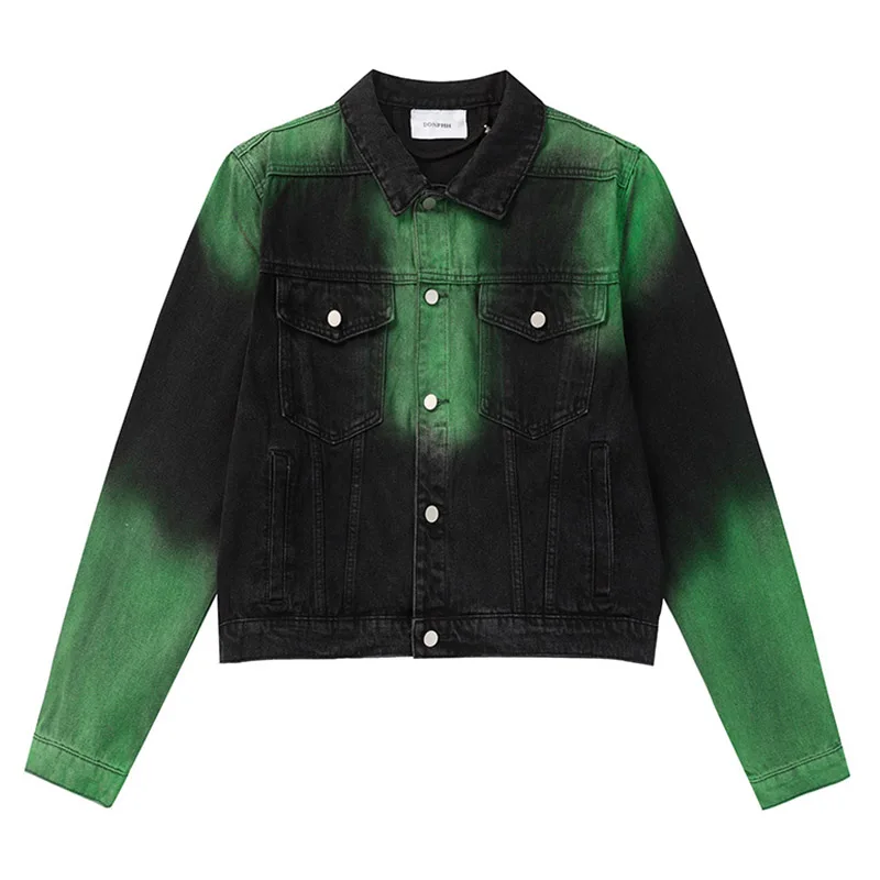 Куртка мужская джинсовая оверсайз уличная одежда в стиле харакудзю верхняя из