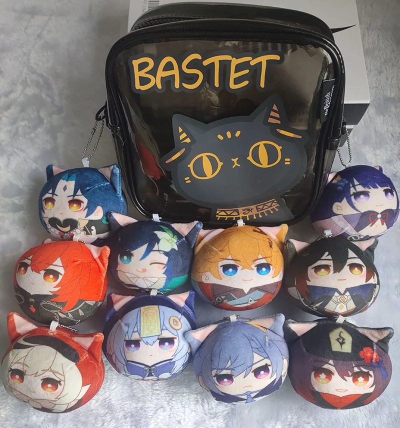 Ударные плюшевые игрушки Genshin, Венти тартаглия чжунглия, казуха Сяо, разбавленная игрушка, HuTao Qiqi, бросающиеся куклы, милые Мультяшные подвески, подарки