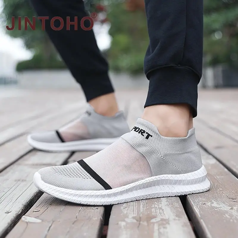 Легкие мужские кроссовки дышащая летняя обувь женские повседневные модные носки