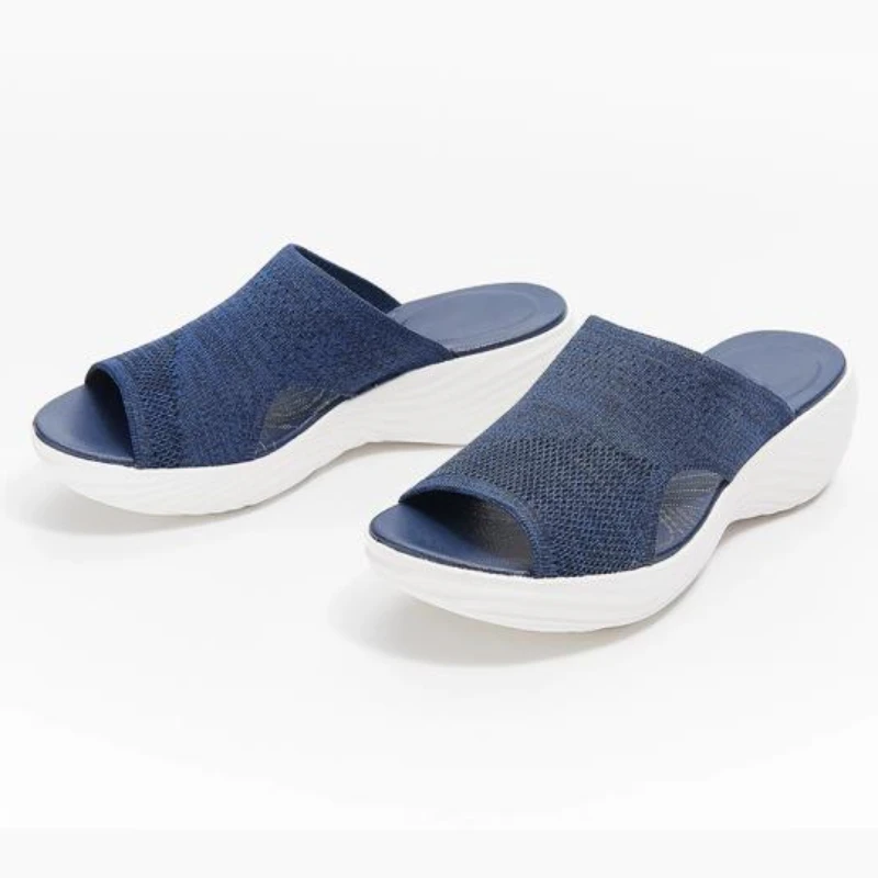 fashion roman slippers women 2022 summer new wedges shoes woman sandals Comfort Casual plus size 43 slippers Female dropshipping