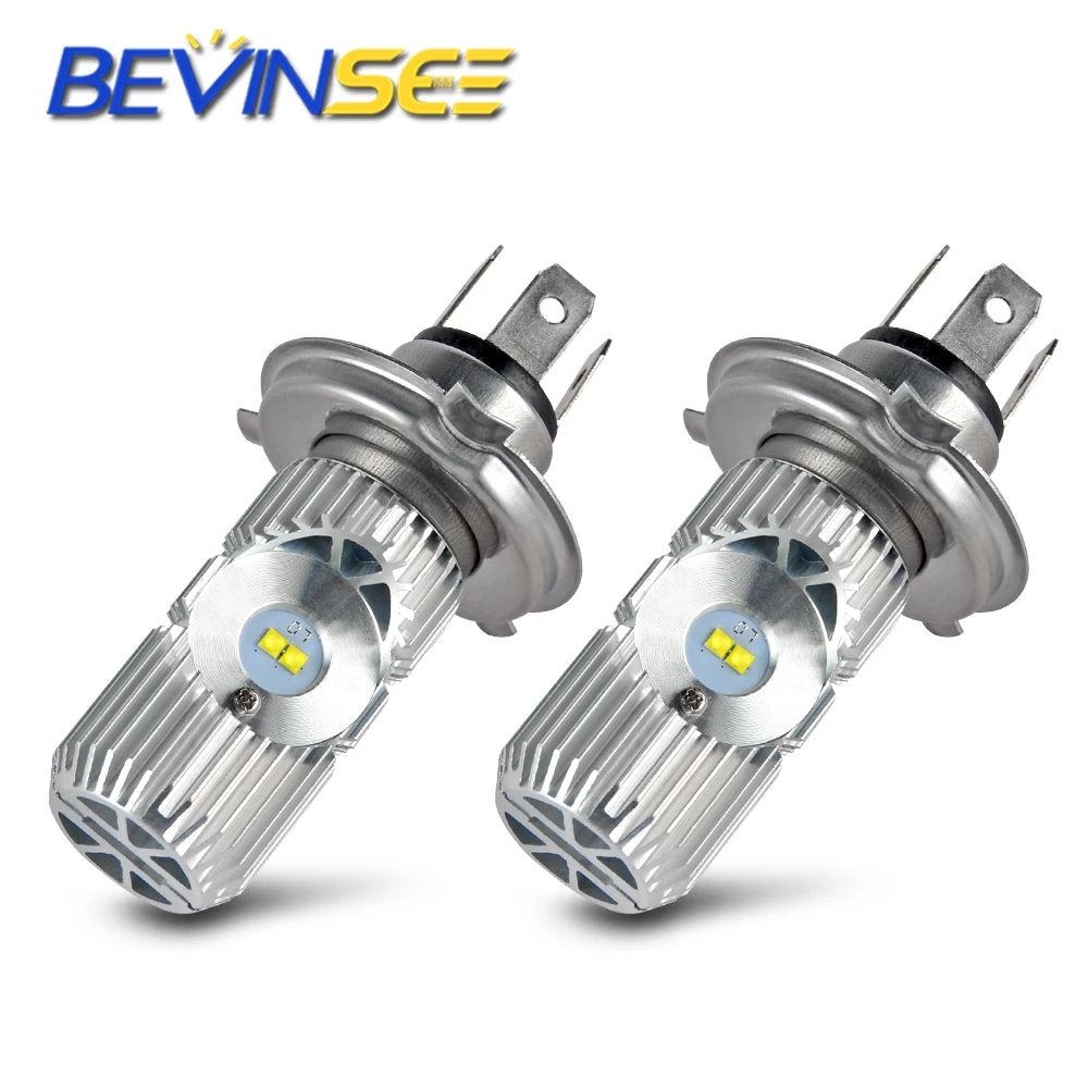 2x Motorcycle Headlight LED H4 Hi/Low Beam H4 LED Moto Bulb For Suzuki SV650 Yamaha WR450F WR250F WR400F Motorcycle Accessories