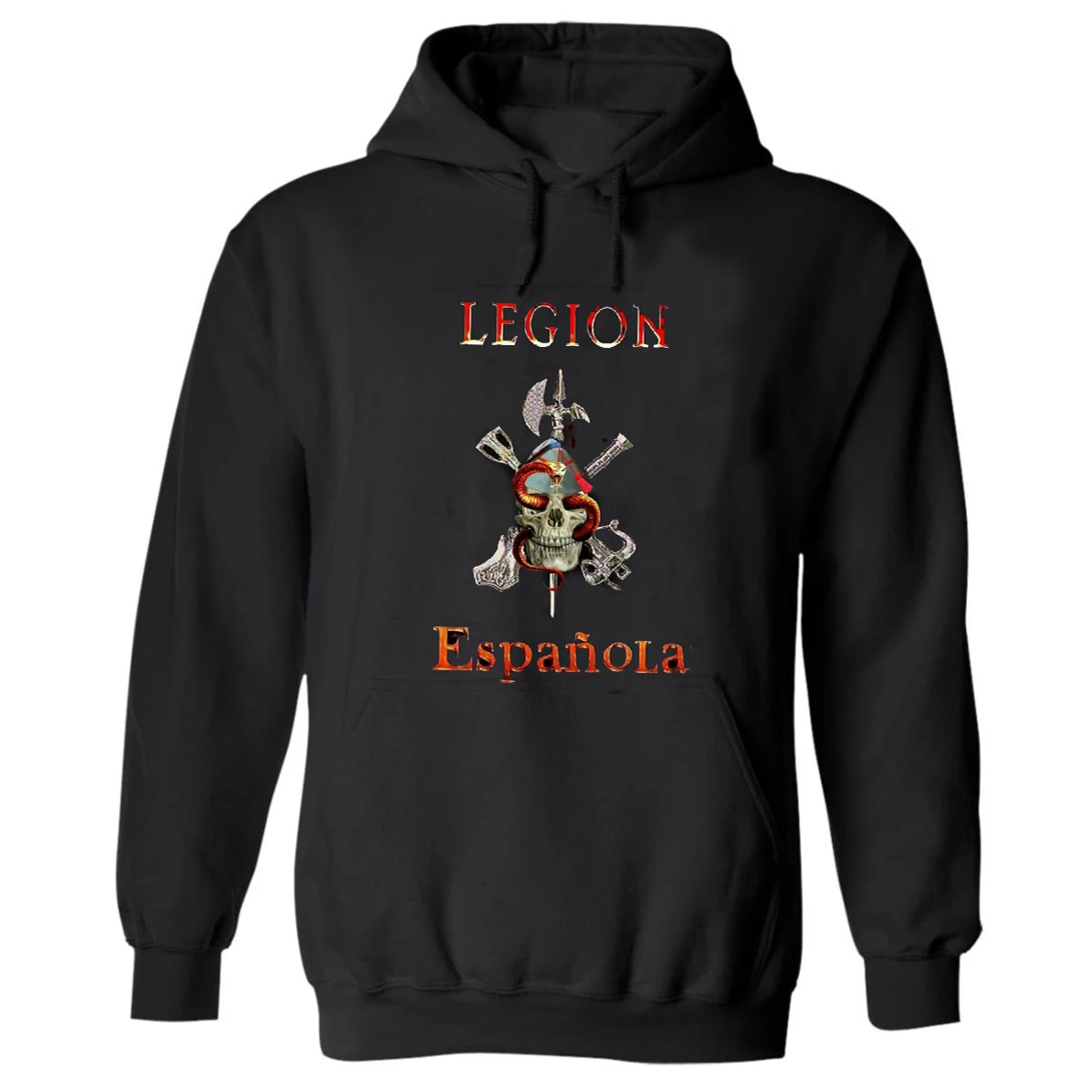 

Legión Española - Spanish Foreign Legion Snake Skull Badges Hoodie New High Quality Cotton Comfortable Casual Mens Hoodies