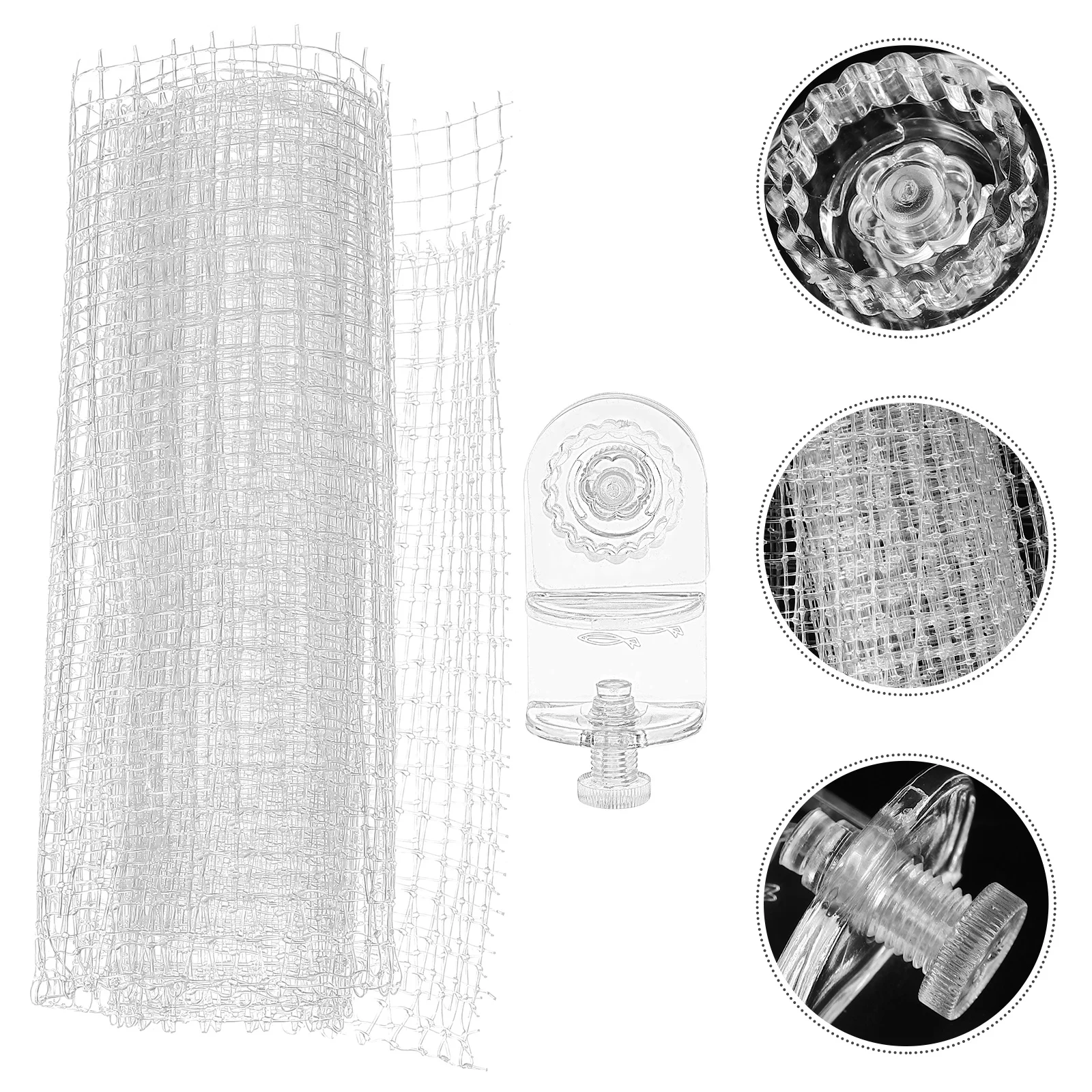 

Tank Net Mesh Netting Cover Aquarium Proof Escape Anti Terrarium Escaping Practical Screen Jumping Convenient
