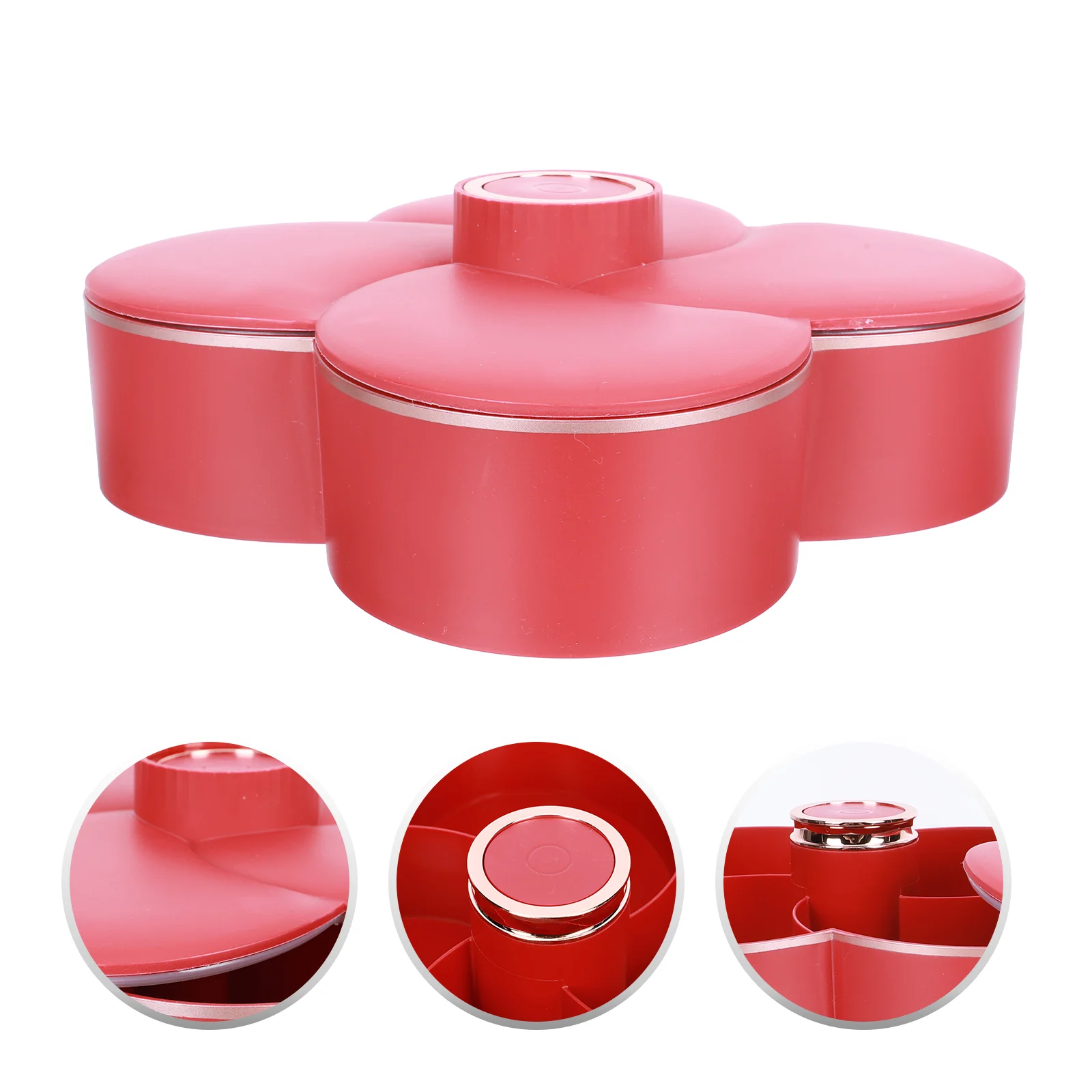 

1Pc Candy Serving Dish Snack Platter Fruit Serving Platter Candy Container Rotating Candy Box Snack Platter Dish