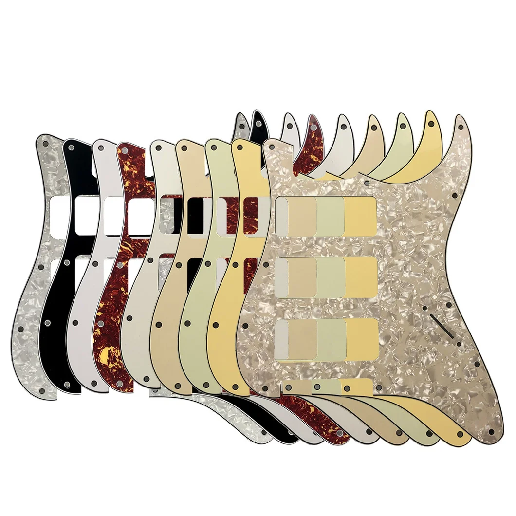 

5pcs Great Quality Guitar Parts 3 P90 Strat Guitar PICKGUARD No Control Hole For US 11 Screw Holes Strat 3 P90 Humbuckers