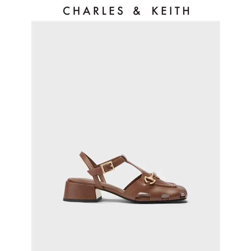 

CHARLES&KEITH23 Summer New collection CK1-60361464 Retro Roman bowhead Hollowed-out Sandals for Women