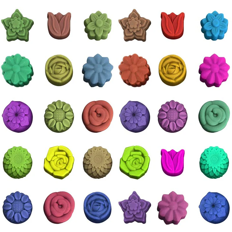 Rose Flower Heart Chocolate Mold Waffle Alphanumeric Applicable Candy Ice Cube Jelly Handmade Soap Cake Decoration Baking | Дом и сад