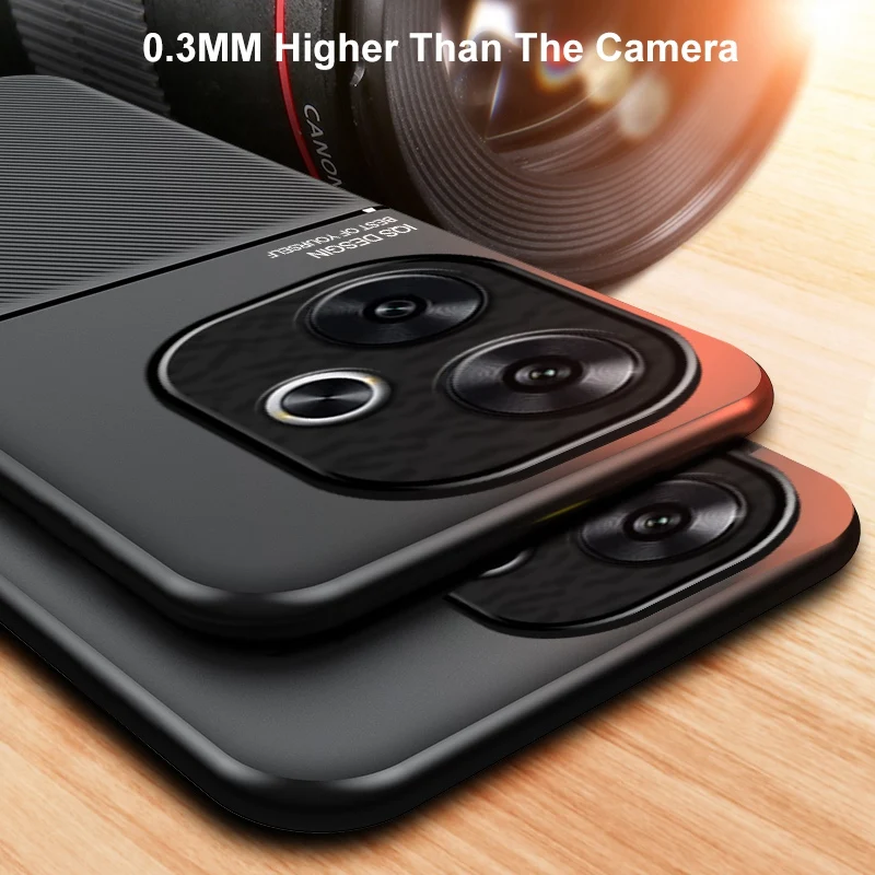 Магнитный чехол из искусственной кожи для Xiaomi Redmi 13 13C 4G задняя крышка матовый