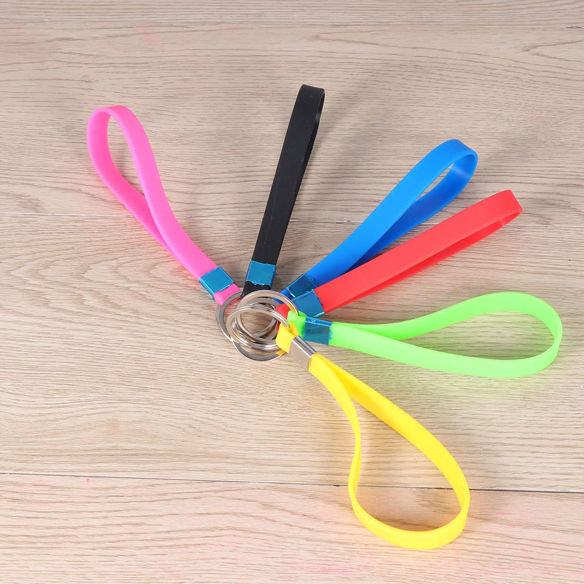 

Lanyard Wrist Wristlet Keychain Key Straphand Rope Silicone Lanyards Wristbands Car Shortkeys Wallet Wristband