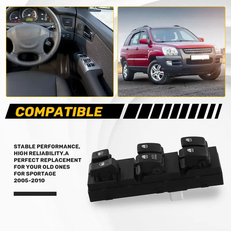 Главный выключатель стеклоподъемника автомобиля 254000015 R для KIA Sportage 2005-2010