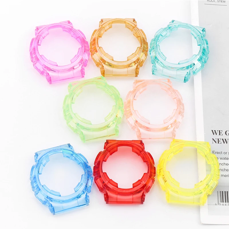 Clear resin watch band case watch accessories for Casio Baby-g BA100 110 112 120 Outdoor sports waterproof watch strap