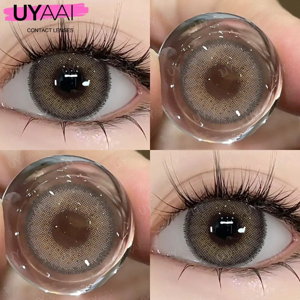 UYAAI 2024 Летний Новый Стиль туманная Роза серия 14 2 мм цветные контактные линзы
