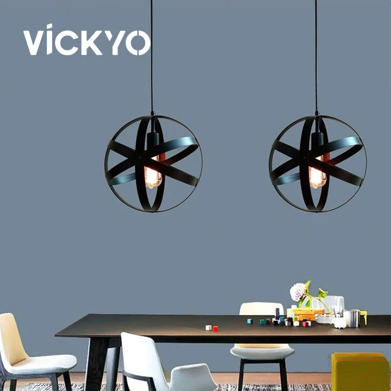 VICKYO LED Vintage Pendant Hanging Ceiling Lamp Chandelier For Home Decor Accessories Living Room Dining Room Bedroom Night Lamp