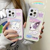trend lightning dog cat pattern anti drop for celular iphone case13 12promax 11 xr xs 87p se personalized new product launch