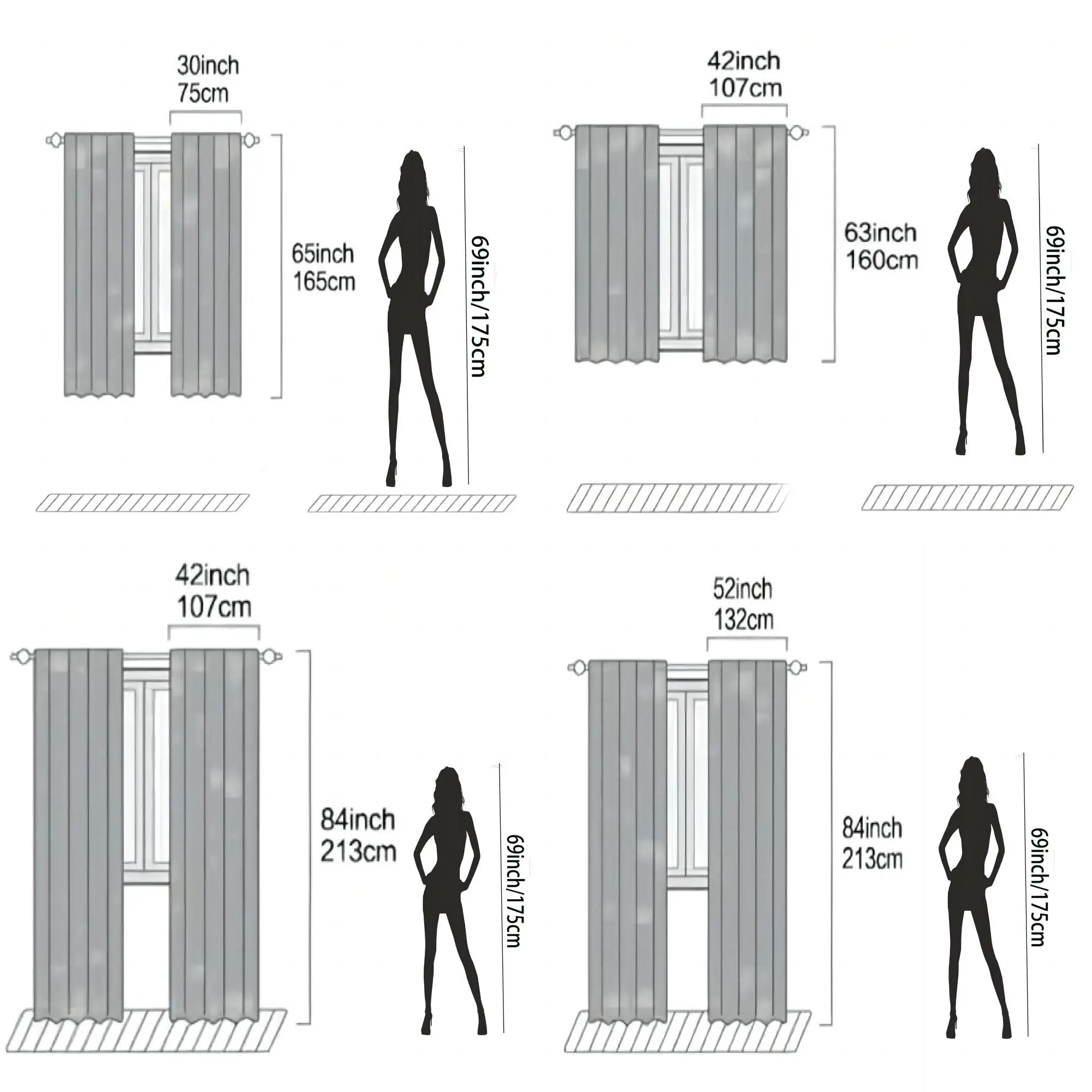 2 шт. занавески из полиэстера для спальни гостиной кабинета