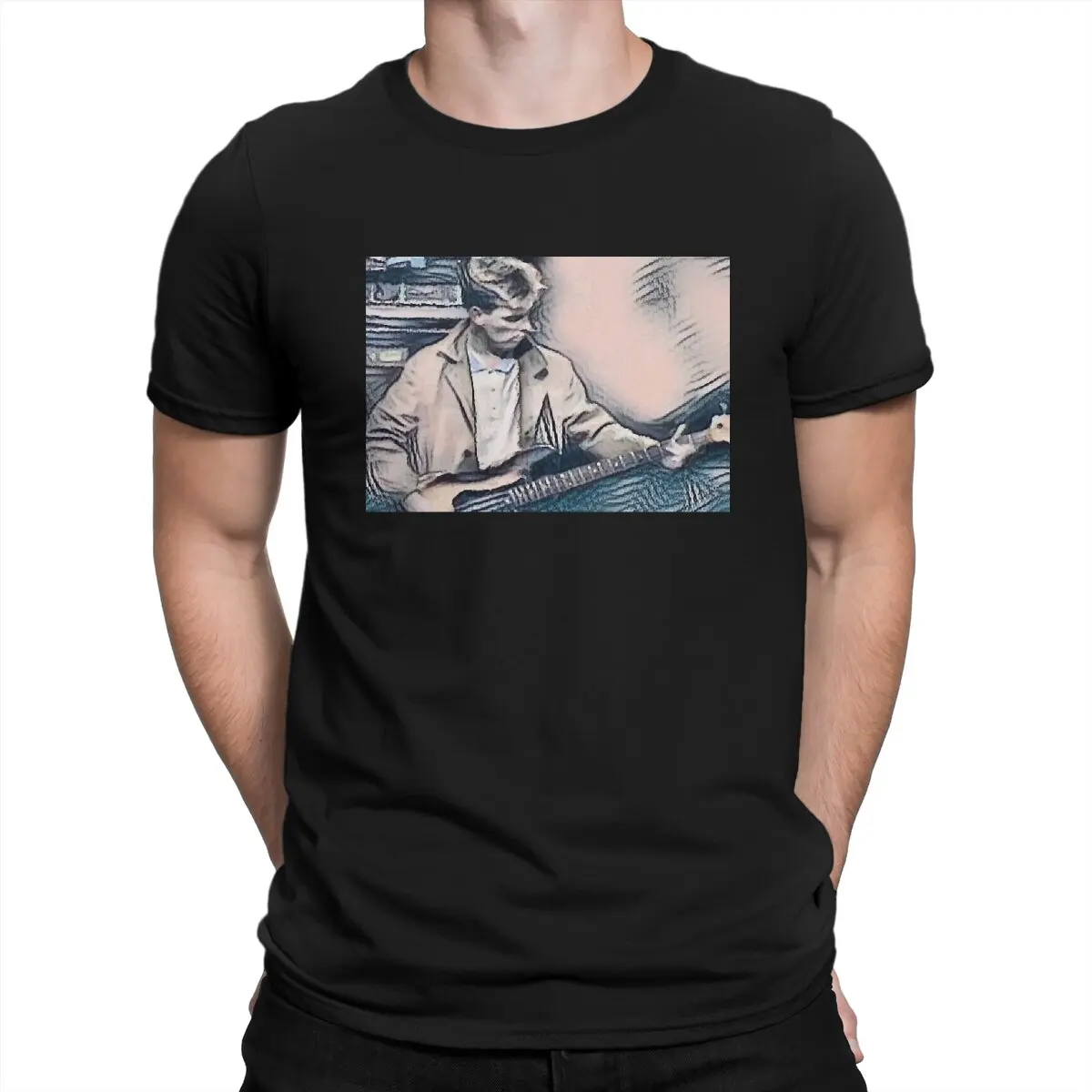 Sufjan steins новейшая футболка для мужчин Andy Rourke круглый воротник чистый хлопок футболка хип-хоп подарок одежда топы