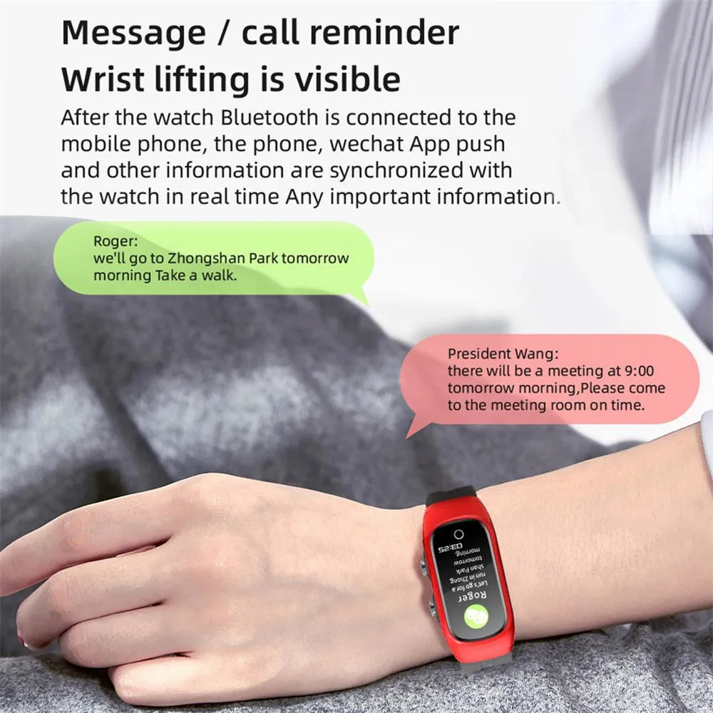 LJK COLM N8 TWS Беспроводная Bluetooth-гарнитура умные часы для мужчин и женщин